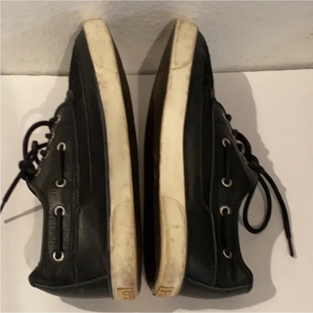 Authentic Polo Ralph Lauren men's leather & canvas designer boat shoes sz 12